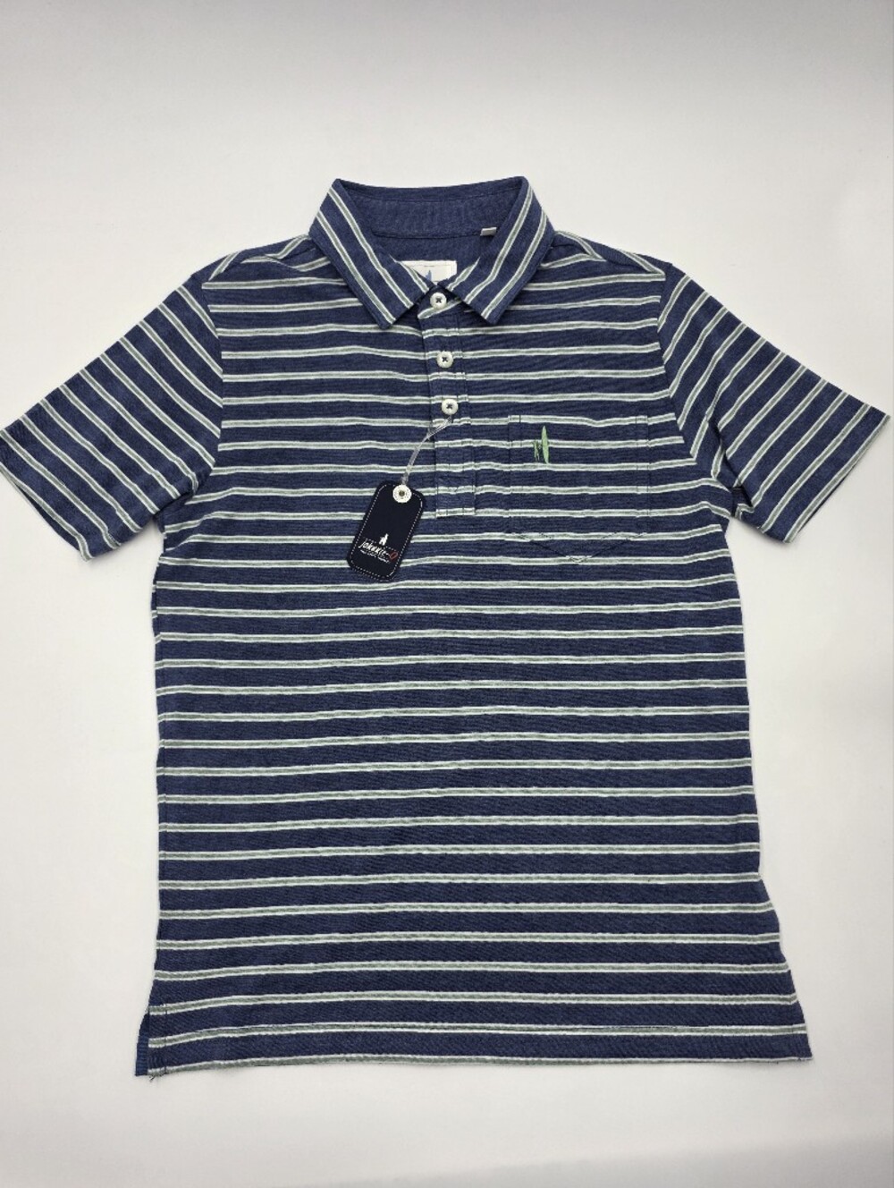 NEW johnnie-O boys' striped Mathis polo size  8